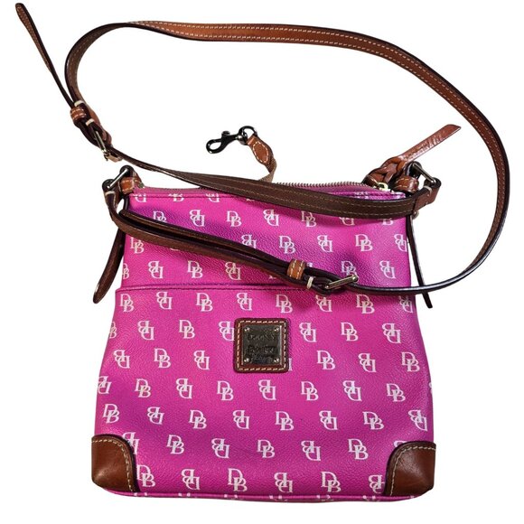 Dooney & Bourke Pink Monogram Crossbody Bag - Picture 13 of 13